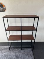 Regal Metall Holzoptik schwarz braun (3 Stück)