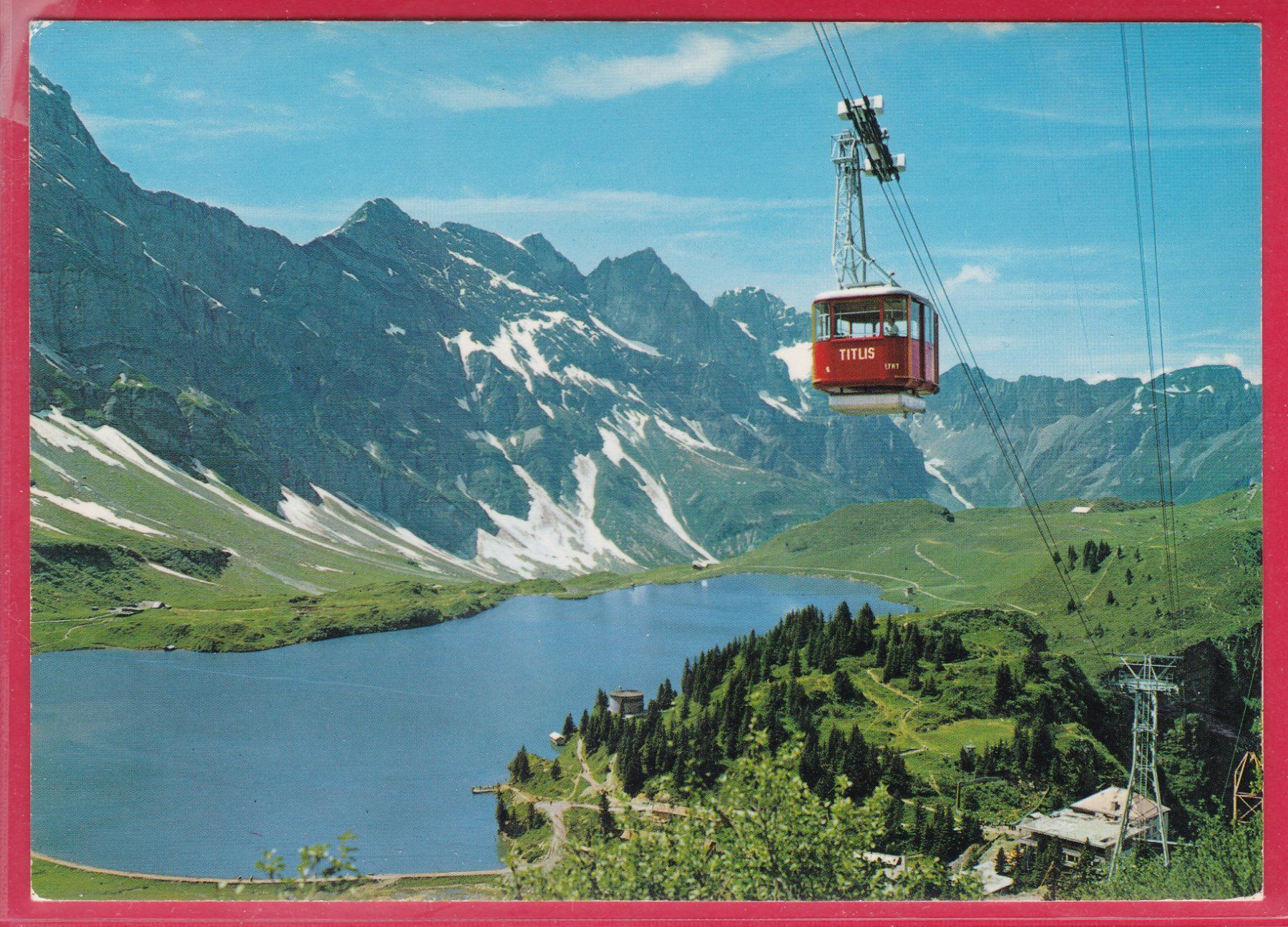 Cartoline postali: ENGELBERG, LUFTSEILBAHN TRÜBSEE - TITLIS, 23.5.2008 – Usato da Oberrieden venduto da Gebirgsstelze