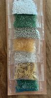 Rocailles Perlen Set 7 Farben, ca 35g, NEU