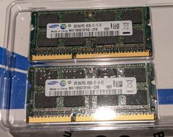 2 x Mémoire SODIMM SAMSUNG 2 Go 2RX8 PC3-8500S-07-1 0-F2