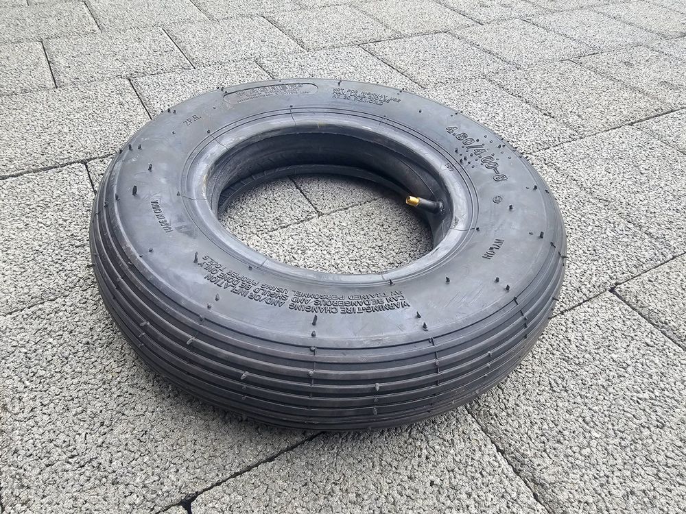 2 Stück 4.80/4.00-8 Zoll Reifen Schlauch für Sackkarre Schubkarre
