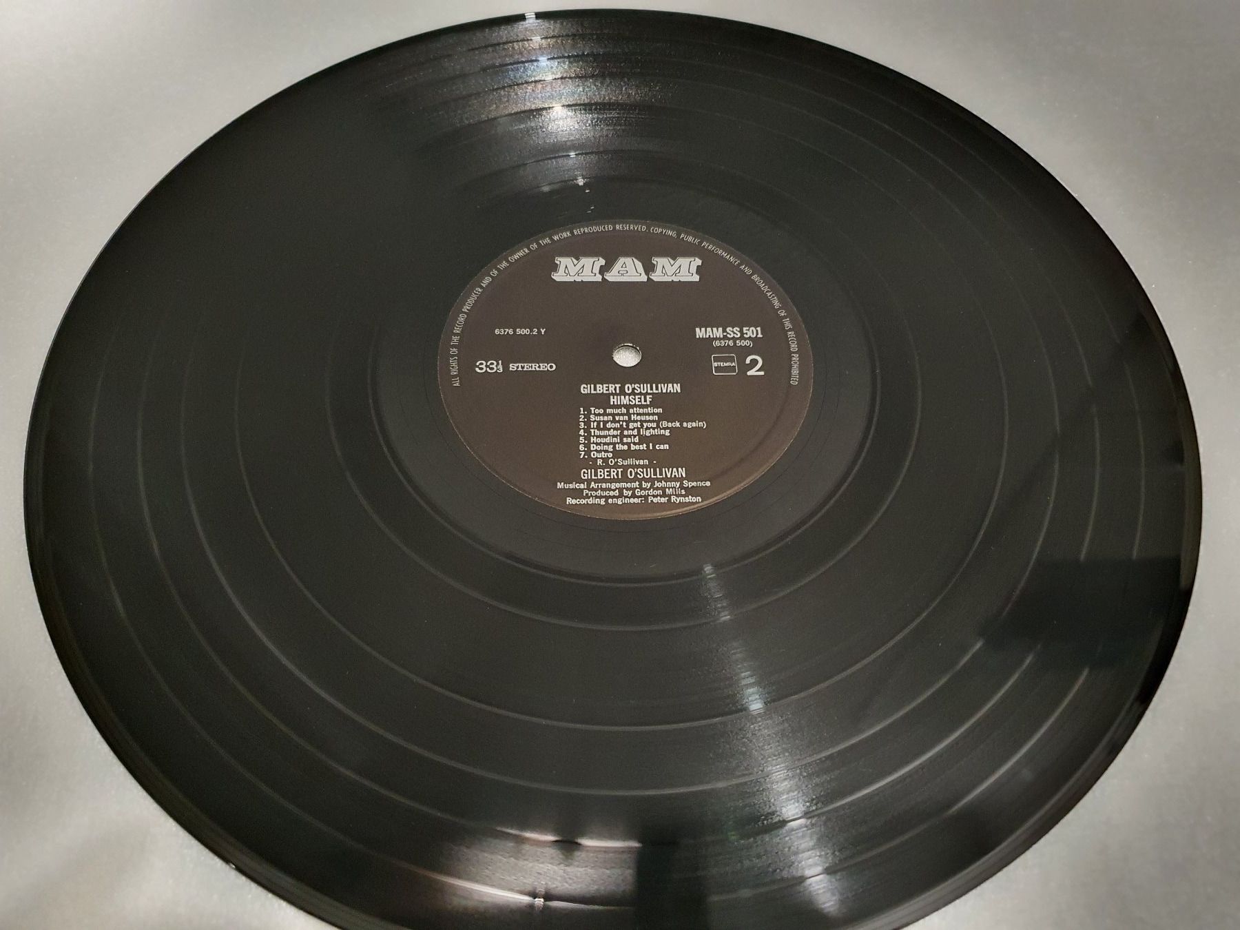 Dischi in vinile: Gilbert O'Sullivan – Himself – Usato da Uster venduto da Vinyl-Leidenschaft 5