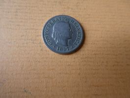 Schweiz 1897, 5 Rappen