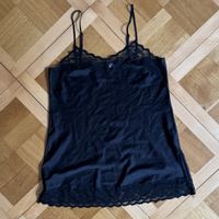Black Lace Satin Camisole dress
