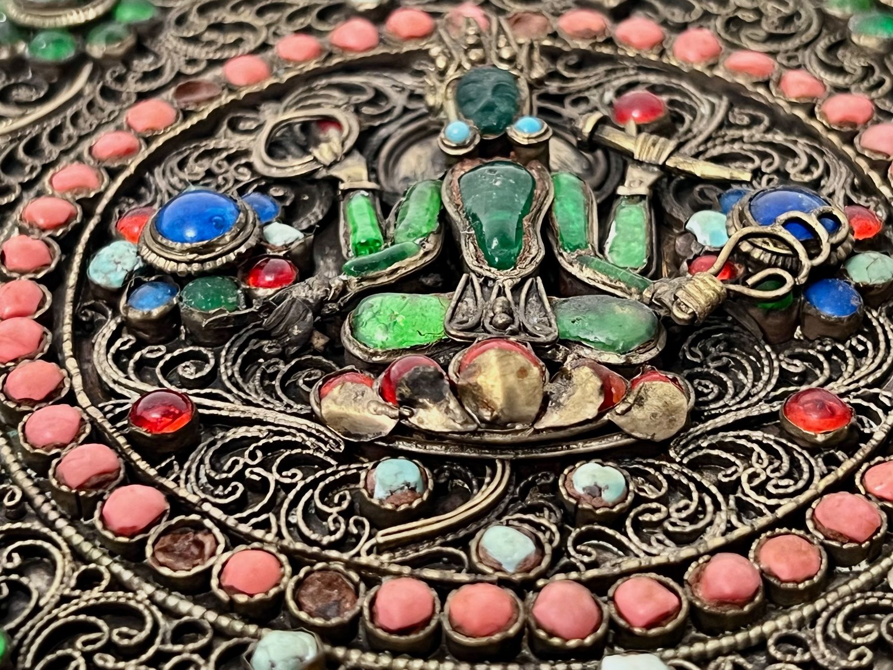 Teller: Teller Mandala Tibet oder Nepal Vishnu 19. Jahrhundert – Gebraucht aus Zürich von Arche_Brockenhaus 8
