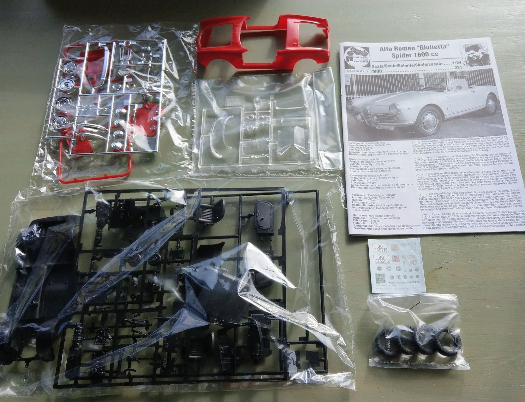 Alfa Romeo Modellini d'auto: Protar Alfa Romeo Giulia Spyder 1600cc #231 – Usato da Châtillens venduto da rei_y82w 5