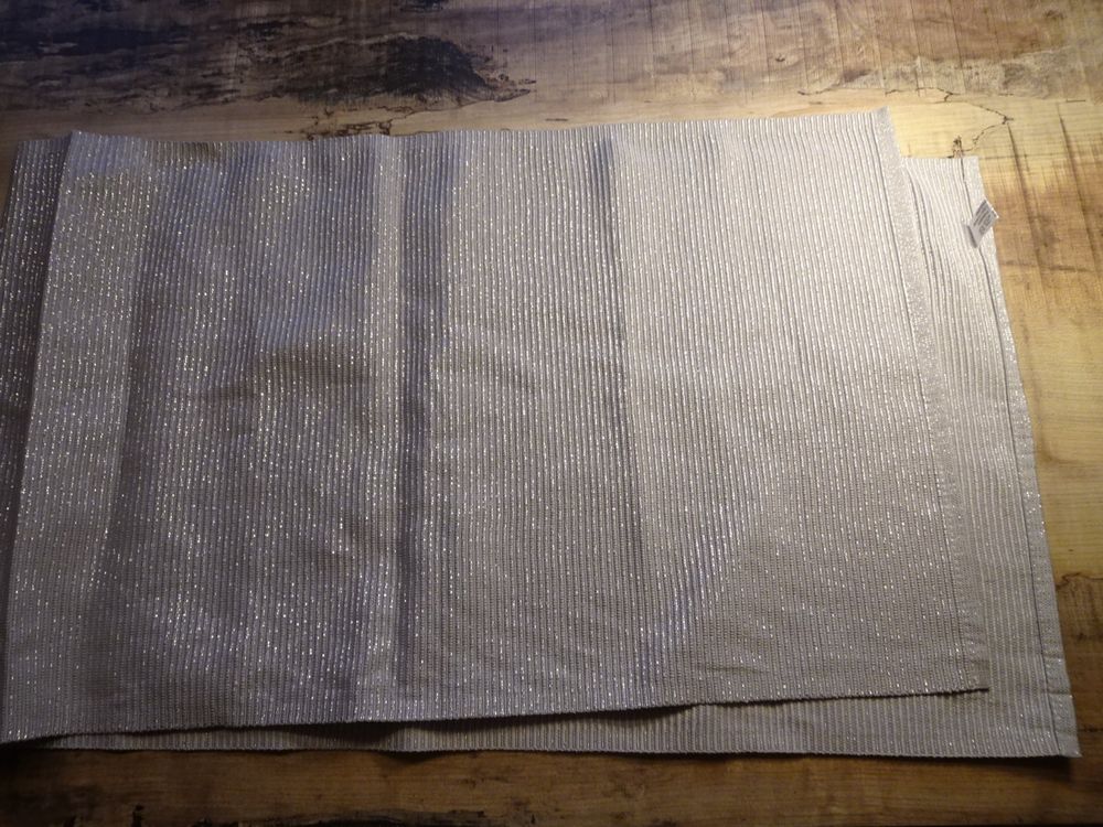 Tischlaufer Grau Silber