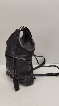 Lederrucksack schwarz EM-EL Bags, top Zustand (L31)