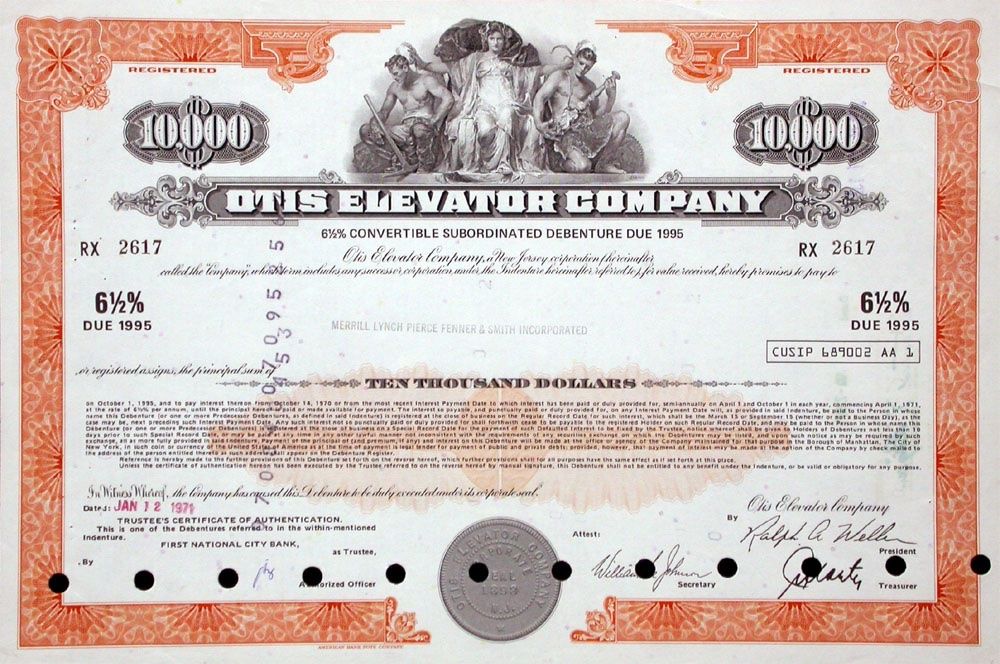 Documents: Otis Elevator Company - 1971 – D'occasion à Solothurn par Sgasche