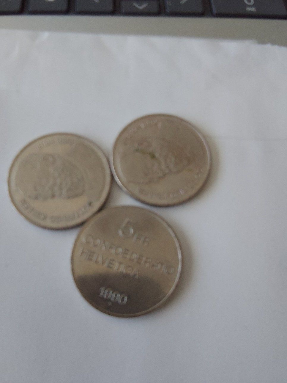 Alle Münzen: LOT 3 X 5 fr 1990 keller – Gebraucht aus Zeiningen von elcanaja
