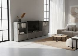 USM Haller Regal 4x3 Mittelgrau / Neu (mit A Gestänge)