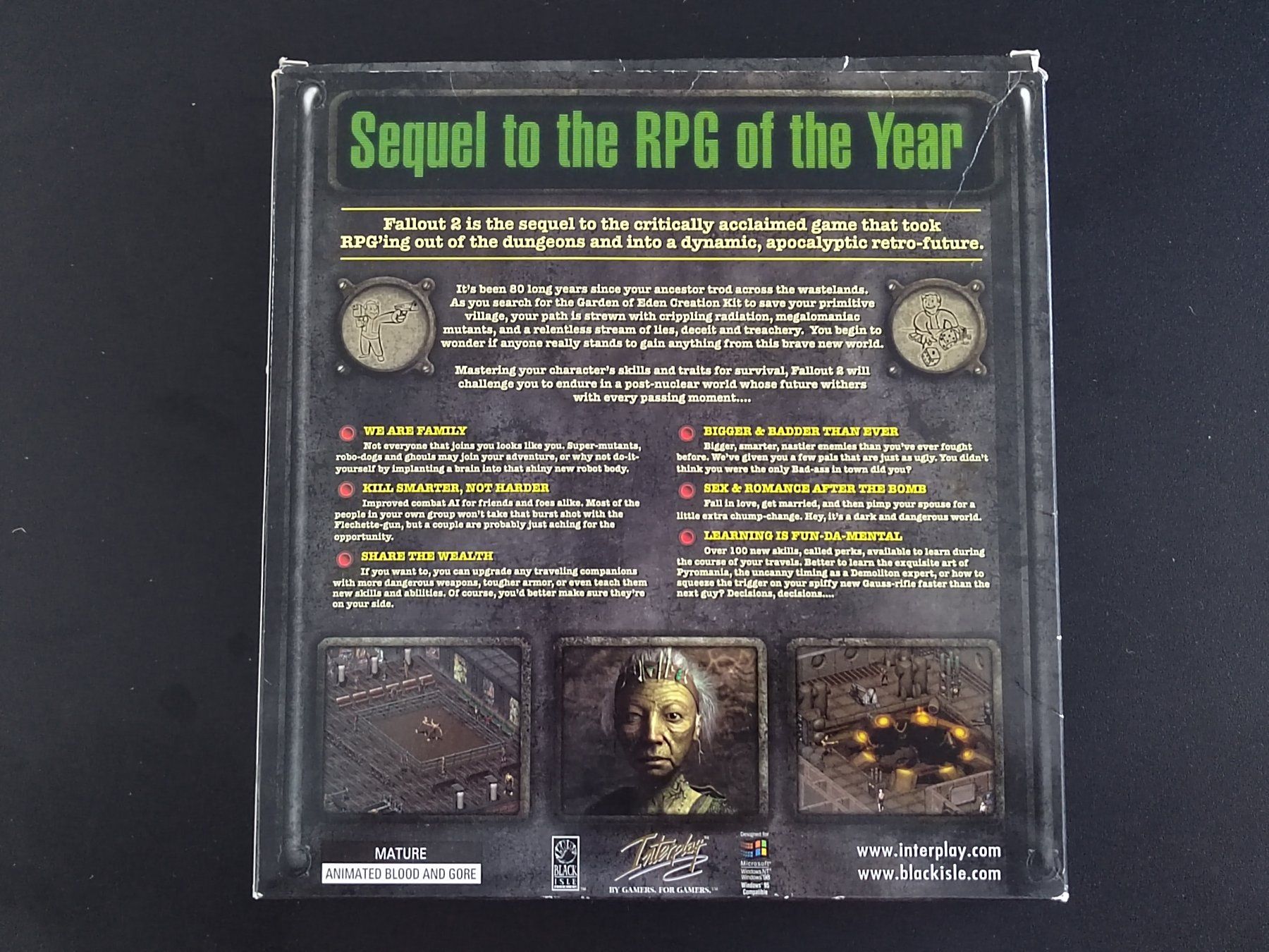 Jeux: Fallout 2 Big Box US PC 1998 Rare – D'occasion à Fribourg par Nooky 1