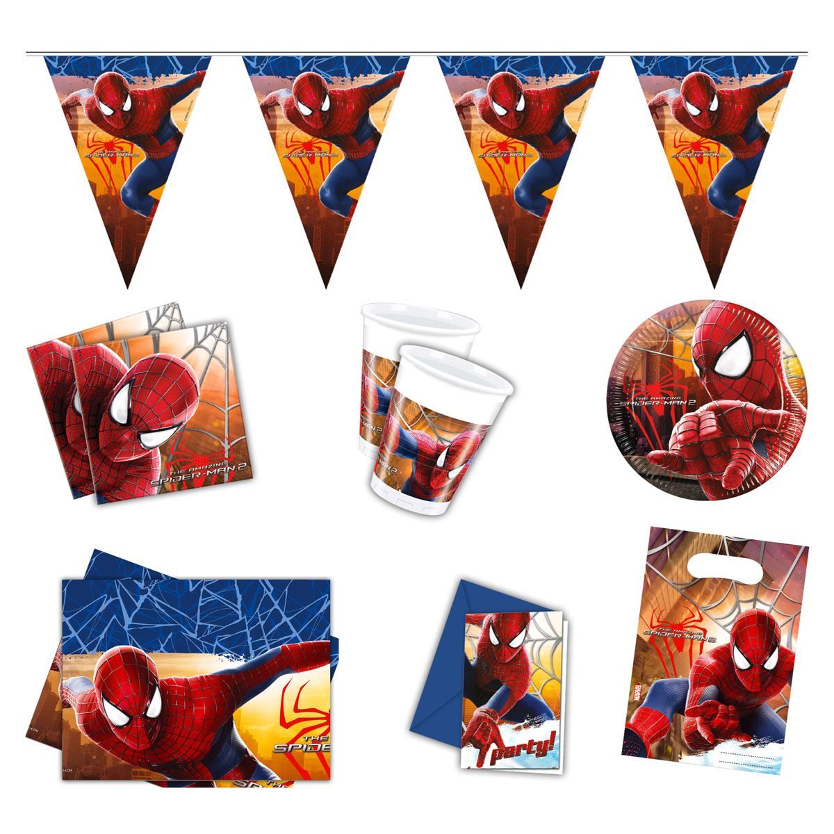 Toutes les décorations: Partyset Spiderman 50teilig – Neuf avec emballage d'origine à Wetzikon ZH par partyonlineshop