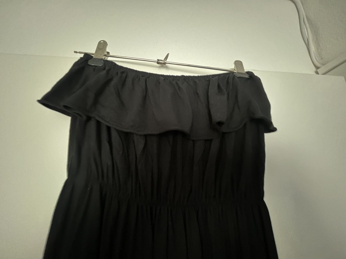 Vestiti: Schwarzes schulterfreies langes Kleid, Grösse S/M – Nuovo (secondo la descrizione) da Zürich venduto da MariaSusanne 2