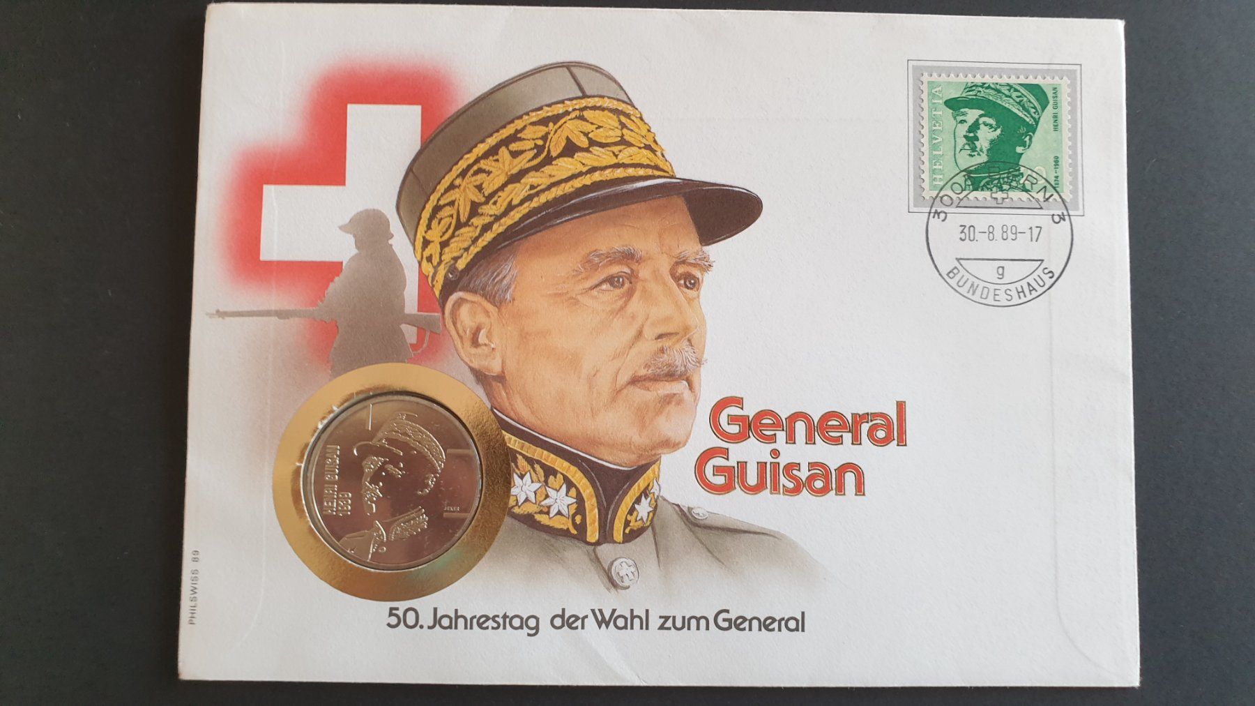 Toutes les monnaies: enveloppe +piece 5 francs – Neuf avec emballage d'origine à lausanne par scpudl