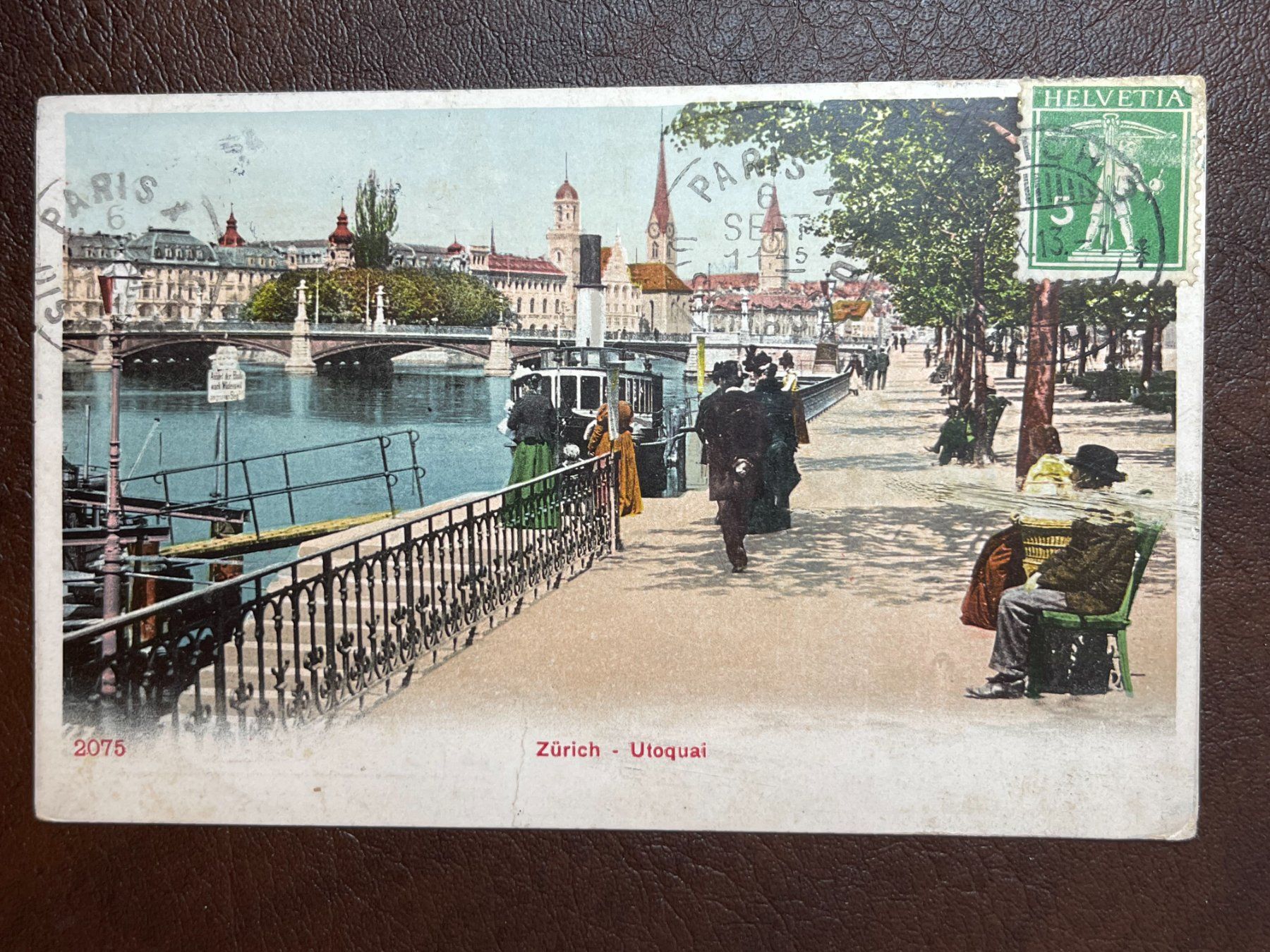 Cartoline postali: Ak Zürich - Utoquai - 1913 – Usato da Steg VS venduto da _vinci_