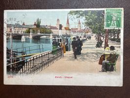 Ak Zürich - Utoquai - 1913