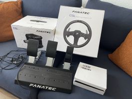 Fanatec CSL DD (5Nm) + Steering Wheel + CSL Pedals load cell