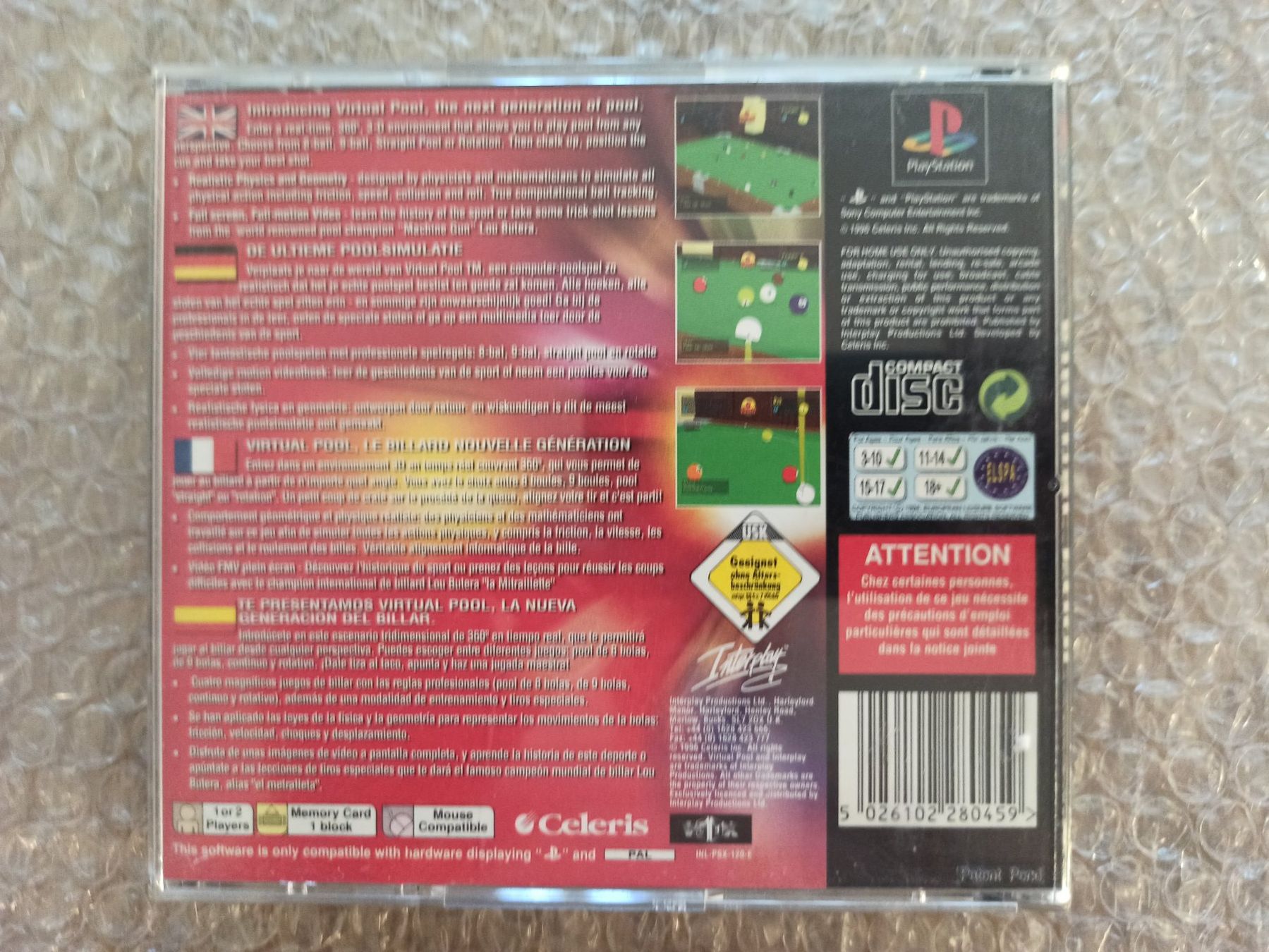 Jeux: Virtual Pool PS1 – D'occasion à Oberweningen par mar_87mx 1