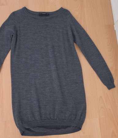 Strickkleid Hallhuber grau Langarm neuwertig