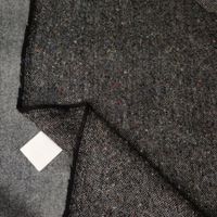 Italienischer Merino Tweed Stoff 1.65x1.50m grigio mélange