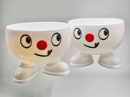2 Bols P'tit Déj' Arc International France Yummy Smiley Face