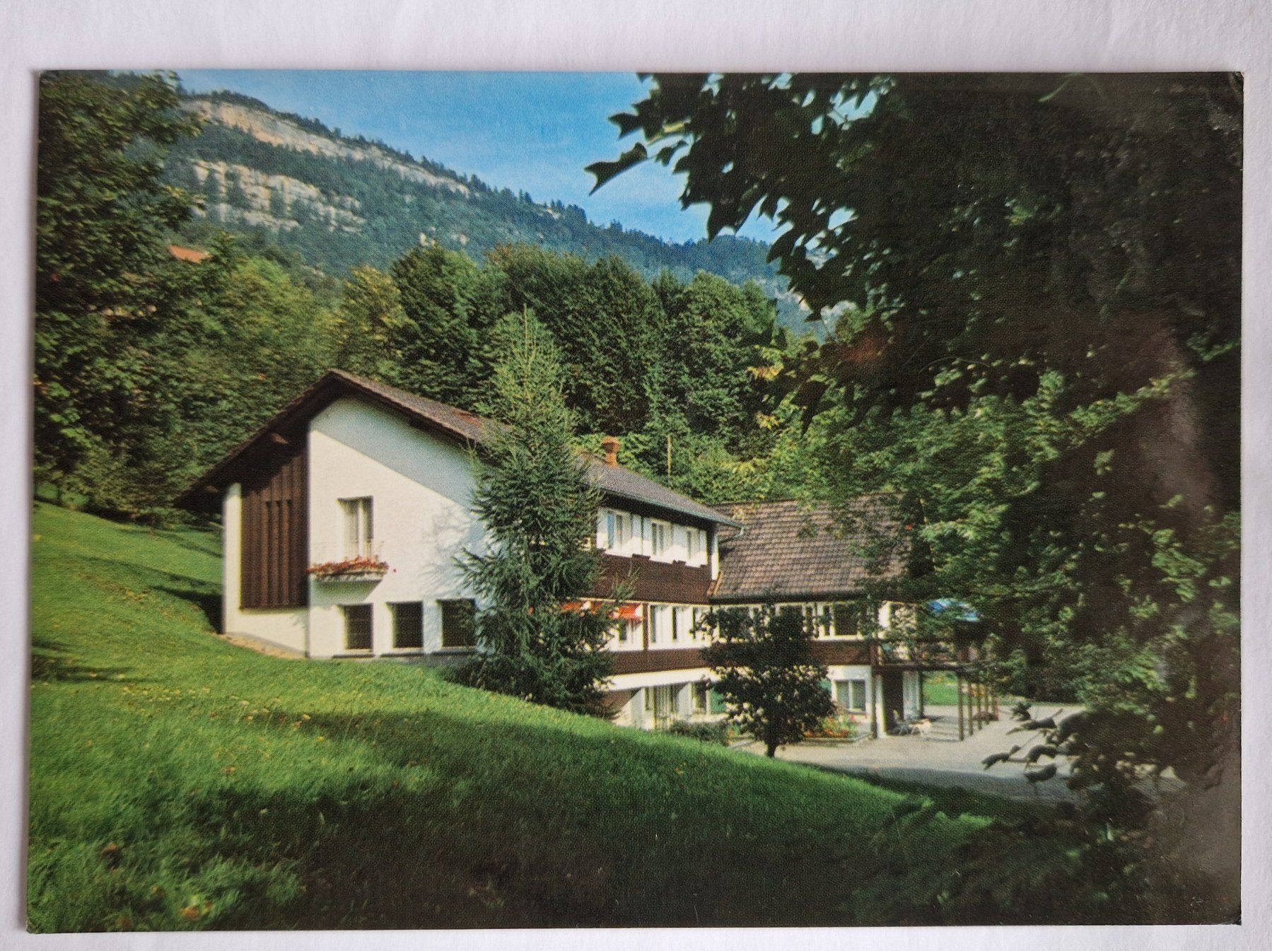 Cartoline postali: Weggis Pension Blaukreuzheim 1987 – Usato da Melchnau venduto da Arthurius