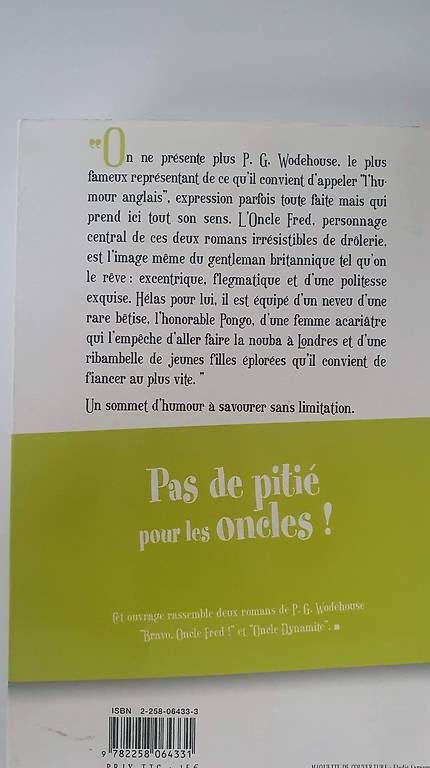 Libri: Pas de pitié pour les oncles de P.G. Wodehouse – Usato da Prêles venduto da Syga 1