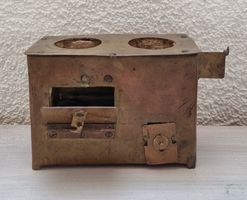 Antiker Messing-Spielzeugofen, Puppenofen, Rarität!