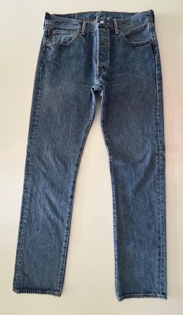 Levis 501 Jeans Straight Fit, W33/L34 - Stonewash