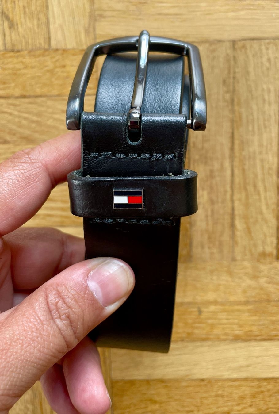 Tommy Hilfiger Cinture: Tommy Hilfiger Ledergürtel, schwarz – Usato da Gümligen venduto da soleil149 1