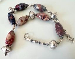 Vintage Atelier-Collier Silber925 & Landschaftsjaspis-Unikat