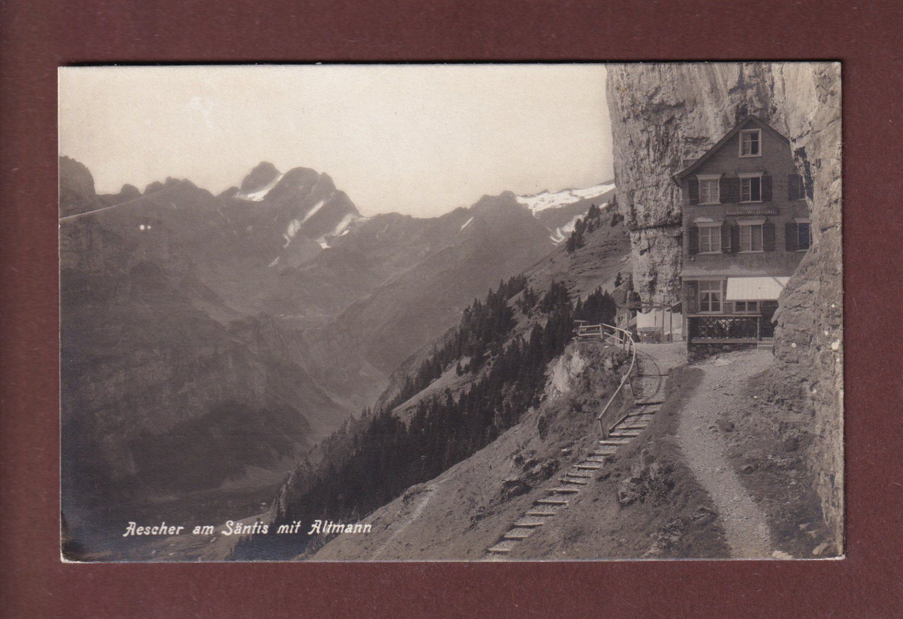 Cartoline postali: AESCHER am Säntis - Altmann – Usato da Pully venduto da nicecards-shop