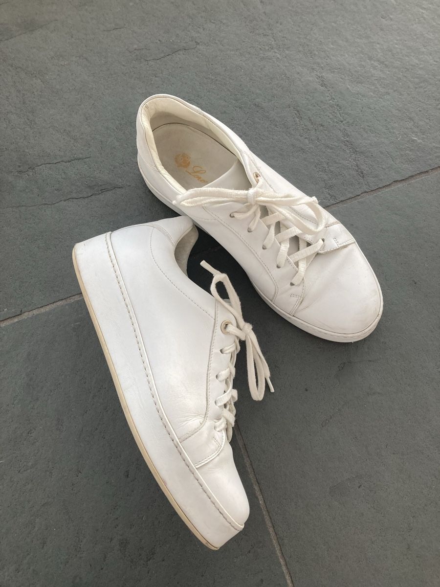 Loro Piana Damenschuhe: Loro Piana Leder Sneaker, weiss, Gr. 40 – Gebraucht aus Zürich von elegantissima2