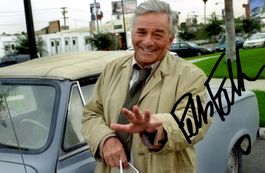 COLUMBO Peter FALK mit Cabrio / AUTOGRAMM