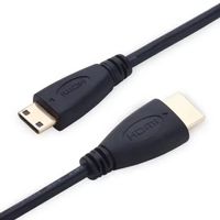 1m HighSpeed Mini HDMI auf HDMI Kabel Full HD Audio 4K 2k
