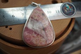 Rhodochrosit    925 Silber      Anhänger  Räumung