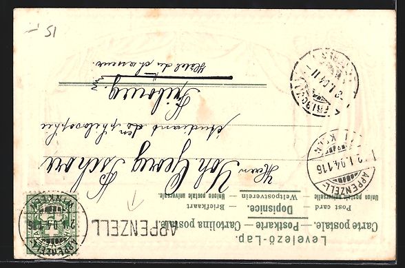 Cartoline postali: Appenzeller Sennengruppe in schweizer Tr – Usato da Berlin venduto da bartko-reher 1