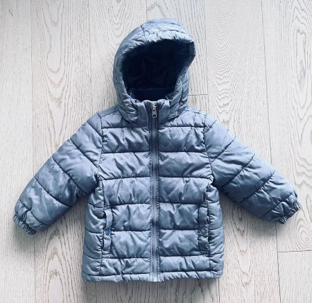 Winterjacke Junge, Grau mit Dinoprint