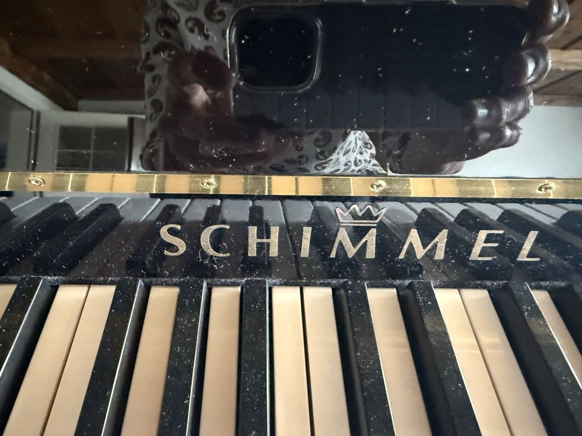 Musikinstrumente: Schimmel Silent Klavier schwarz – Gebraucht aus Ebmatingen von Banganca