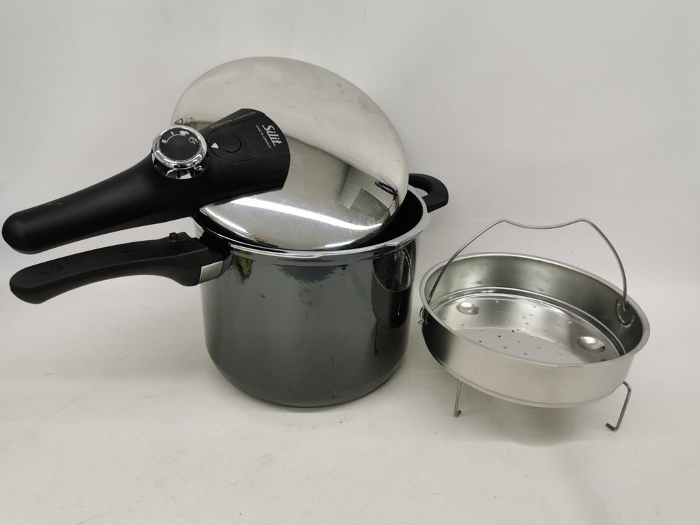 Silit Pressure Cooker Sicomatic-L 2 Qt 8x3 in Made in Germany Induction EUC