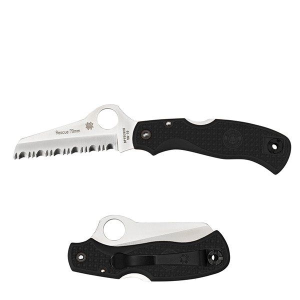 Spyderco Accessori: Spyderco Rescue 79mm Black – Nuovo e nell'imballaggio originale da Balsthal venduto da allmedba 2