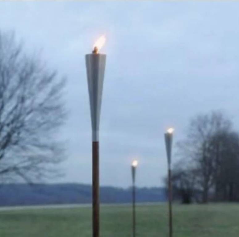 Candele: Gartenfackel "Blomus Orchos" 3x – Usato da Humlikon venduto da Holly8 1