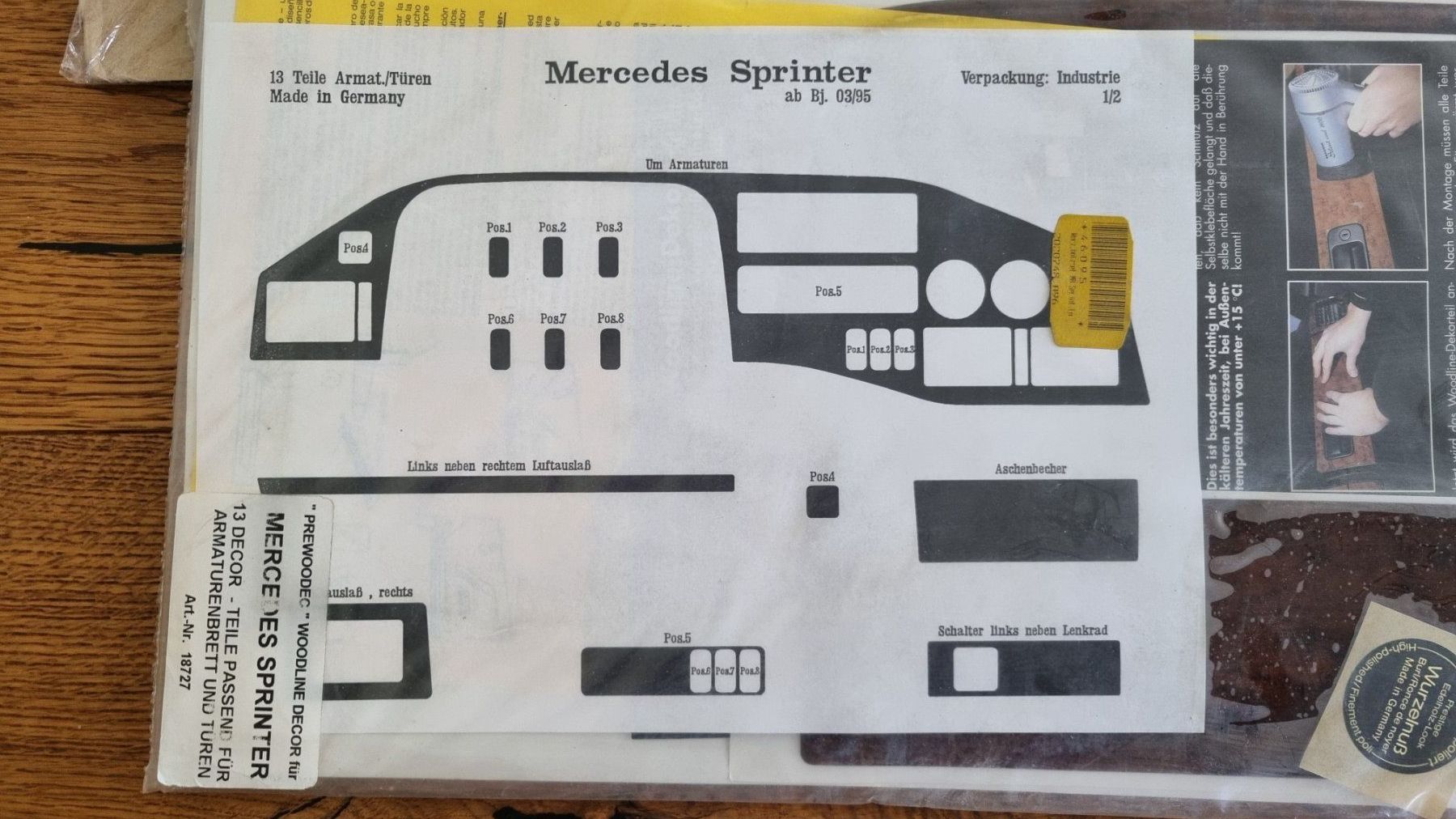 Sonstiges Fahrzeugzubehör: Cockpit Armaturen Design Mercedes Sprinter – Neu (gemäss Beschreibung) aus Fürigen von Bucheli59 3