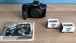 Canon EOS 650 | Gut erhaltene analoge Kamera mit EF-Bajonett