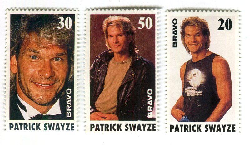 Alle Briefmarken: Bravo-Marken "Patrick Swayze". – Gebraucht aus Basel von Butsch5