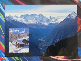 CL26 Carte Postale + Timbre Suisse 2013