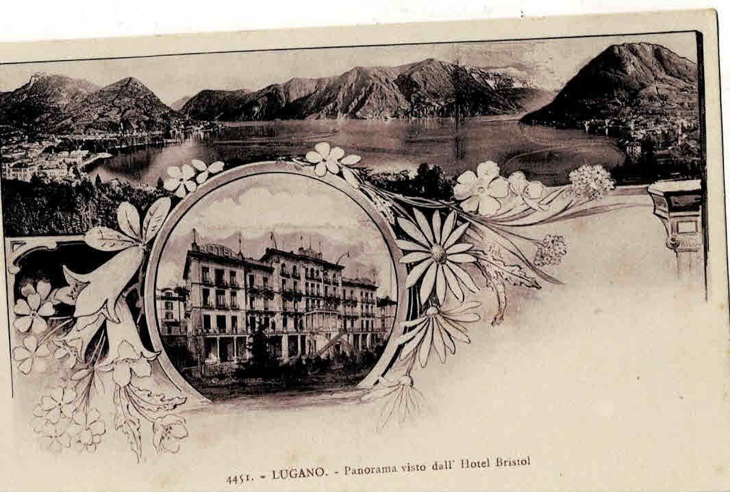 Cartes postales: Lugano Hotel Bristol – D'occasion à Sulz AG par Oberdanne8