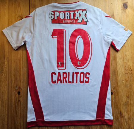 FC Sion Trikot #10 Carlitos Macron Grösse M FCS Sitten