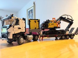 LEGO Technic 42175 Volvo FMX Truck mit Tieflader und Bagger